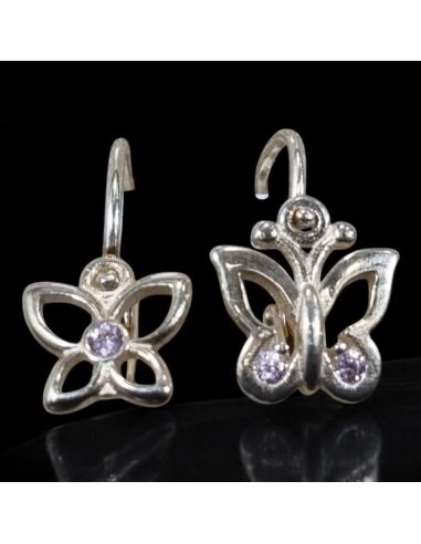 Kolczyki Asymetryczne Motylki 1,03g pr.585