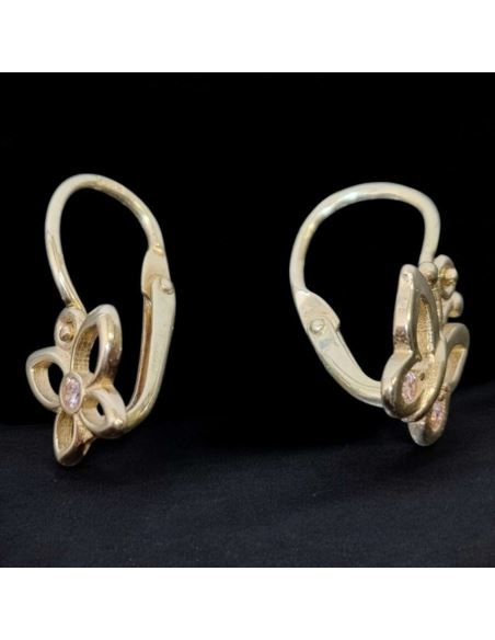 Kolczyki Asymetryczne Motylki 1,03g pr.585