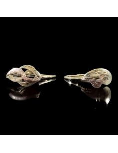 Kolczyki Dwukolorowe Łezka 1,45g pr.585