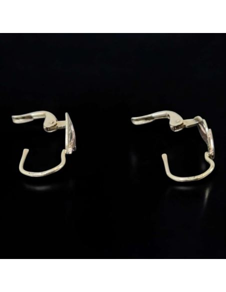 Kolczyki Dwukolorowe Łezka 1,45g pr.585