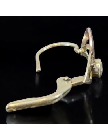 Kolczyki Dwukolorowe Z Oczkiem 1,73g pr.585