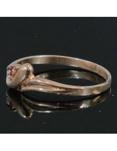 Pierścionek z Czerwonym Oczkiem 1,22g pr.585 r.13 2
