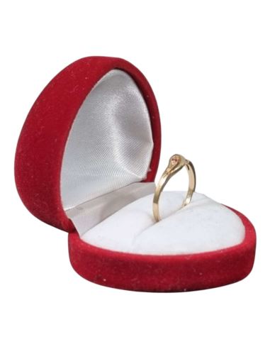 Pierścionek z Czerwonym Oczkiem 1,22g pr.585 r.13