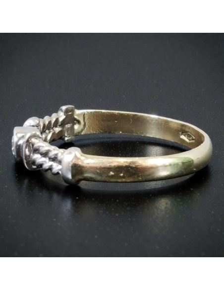 Pierścionek z Białym Złotem 2,24g pr.585 r.16