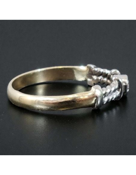 Pierścionek z Białym Złotem 2,24g pr.585 r.16