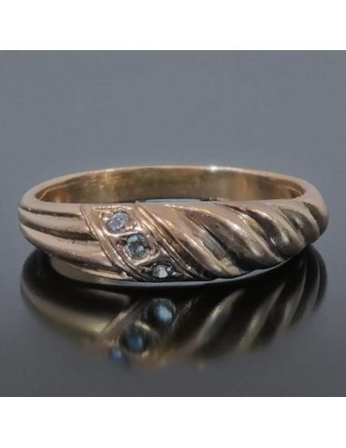 Pierścionek Falowany 2,57g pr.585 r.15