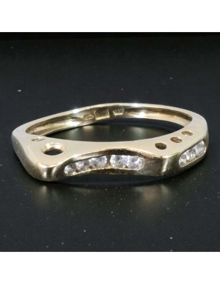 Pierścionek z Oczkami 2,44g pr.585 r.17