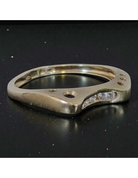 Pierścionek z Oczkami 2,44g pr.585 r.17