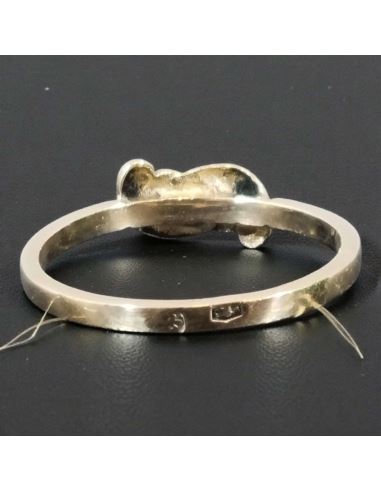 Pierścionek Bypass z Oczkiem 1,64g pr.585 r.12