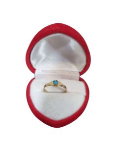 Pierścionek Dwa Oczka 1,74g pr.585 r.17