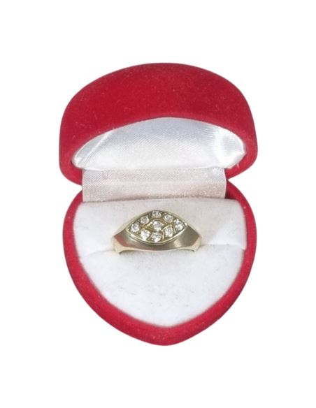 Złoty Pierścień z Kamieniami 6,22g pr.585 r.20