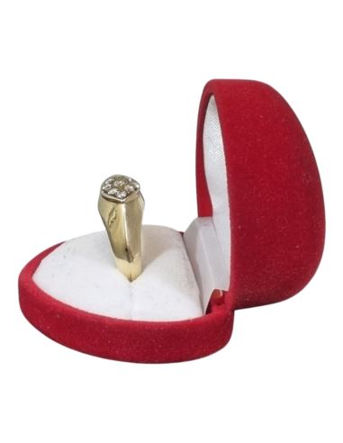 Złoty Pierścień z Kamieniami 6,22g pr.585 r.20