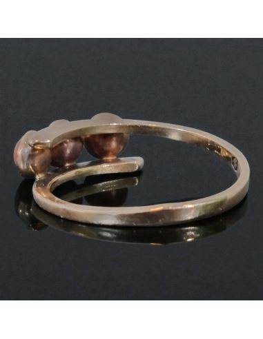 Pierścionek z Trzema Koralami 2,06g pr.585 r.13