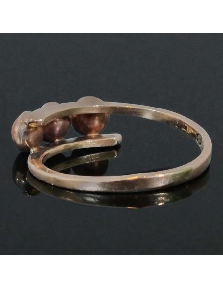Pierścionek z Trzema Koralami 2,06g pr.585 r.13