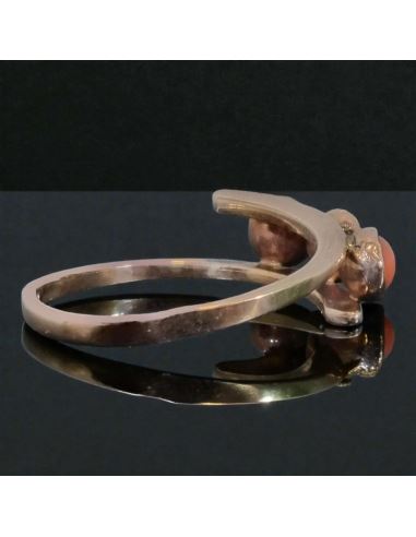 Pierścionek z Trzema Koralami 2,06g pr.585 r.13