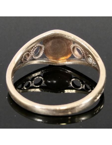 Pierścionek z Jasnym Koralem 2,12g pr.585 r.11