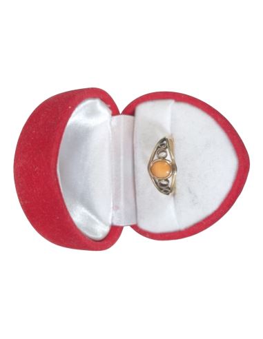 Pierścionek z Jasnym Koralem 2,12g pr.585 r.11