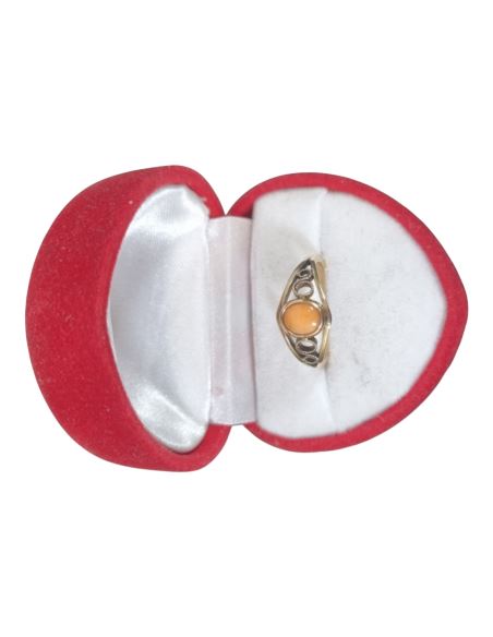 Pierścionek z Jasnym Koralem 2,12g pr.585 r.11