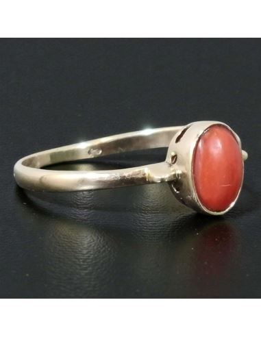 Pierścionek z Drobnym Koralem 1,41g pr.585 r.17