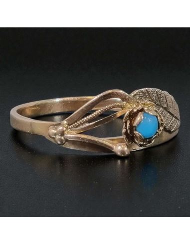 Pierścionek z Niebieskim Oczkiem 1,56g pr.585 r.15