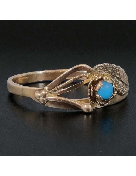 Pierścionek z Niebieskim Oczkiem 1,56g pr.585 r.15