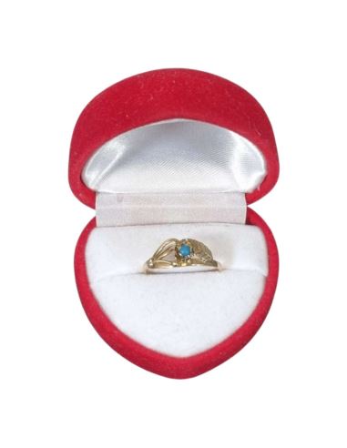 Pierścionek z Niebieskim Oczkiem 1,56g pr.585 r.15