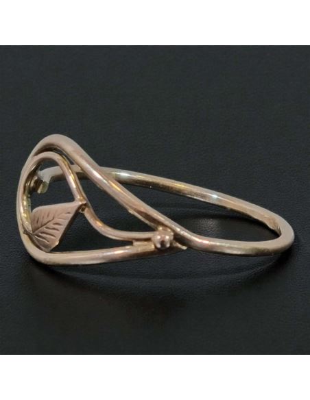 Pierścionek Liść 1,44g pr.585 r.17