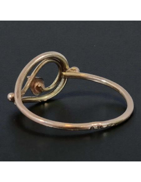 Pierścionek Liść 1,44g pr.585 r.17