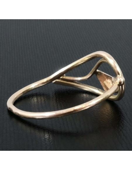 Pierścionek Liść 1,44g pr.585 r.17