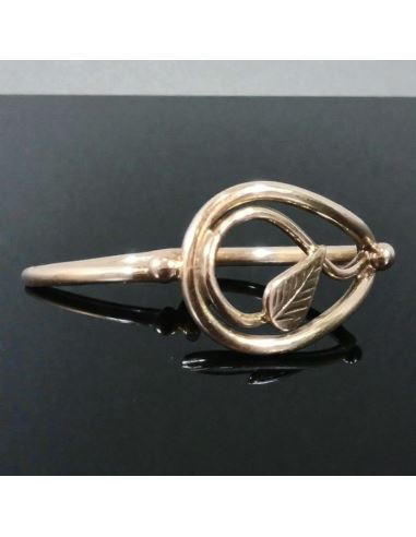 Pierścionek Liść 1,44g pr.585 r.17