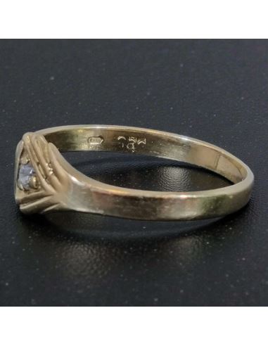 Pierścionek z Trójkątem 1,38g pr.585 r.13