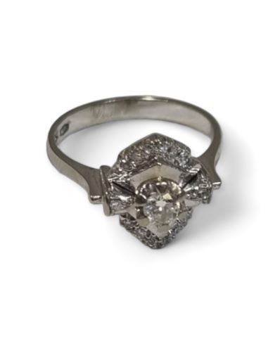 Pierścionek cert (wycena 2600) p 750  waga (g): 4,21