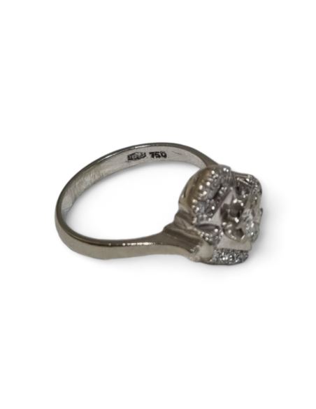 Pierścionek cert (wycena 2600) p 750  waga (g): 4,21