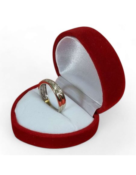 Pierścionek z białego złota brylanty 2.82g pr.585 r.14 wyc: 1800