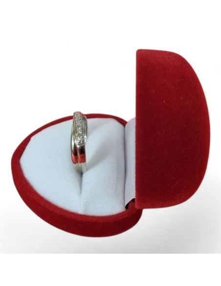 Pierścionek z białego złota brylanty 2.82g pr.585 r.14 wyc: 1800