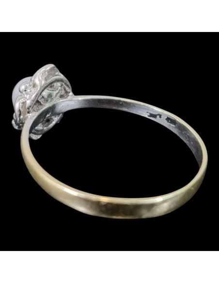 Złoty Pierścionek Białe Oczko p585 1,28g r13