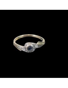 Złoty Pierścionek z Czarnym Oczkiem 1,46g pr585  r.16 2