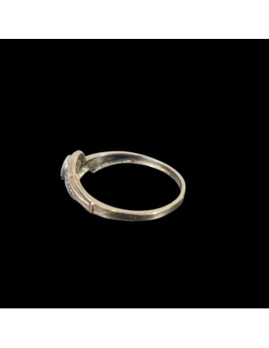 Złoty Pierścionek z Czarnym Oczkiem 1,46g pr585  r.16