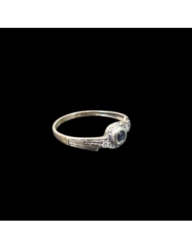 Złoty Pierścionek z Czarnym Oczkiem 1,46g pr585  r.16