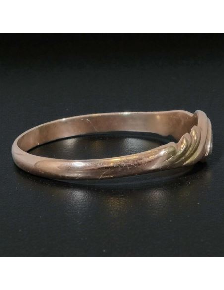 Pierścionek Falowane Oczko 1,46g 585 r.18