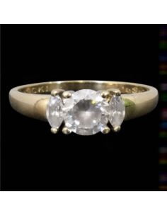 Pierścionek Trzy Oczka 2,49g 585 r.16