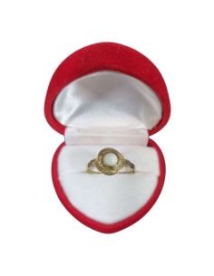 Pierścionek z Białym Oczkiem 2,15g 585 r.19