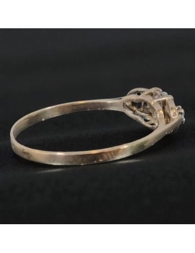 Pierścionek z Trzema Cyrkoniami 1.22g pr.585 r.18