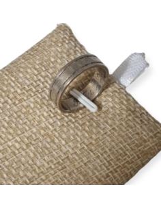 Obrączka z grawerem dwie linie r.14 3,19g 925