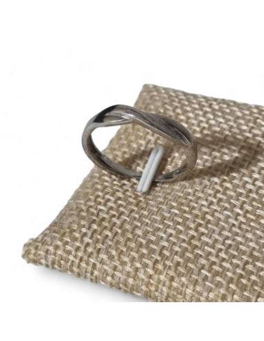 Pierścionek przeplatany r.20 2,17g 925