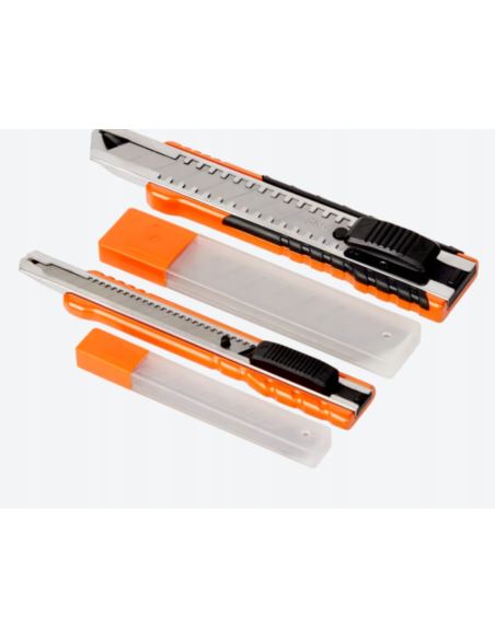 ZESTAW NOŻY NÓŻ SKALPEL ALUMINIUM Z ODŁAMYWANYM OSTRZEM WERCKMANN 9MM 18MM