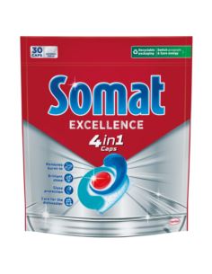TABLETKI DO ZMYWARKI SOMAT EXCELLENCE 4 IN 1 EXTRA 30 SZTUK ZMYWAŃ