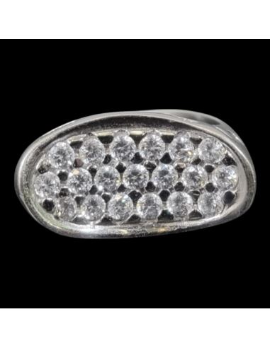 Pierścionek Cyrkonie  Białe Złoto p585 4,83g r20