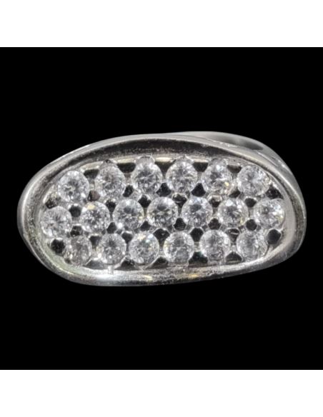 Pierścionek Cyrkonie  Białe Złoto p585 4,83g r20