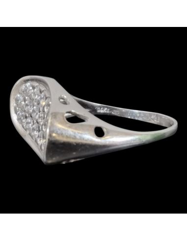 Pierścionek Cyrkonie  Białe Złoto p585 4,83g r20